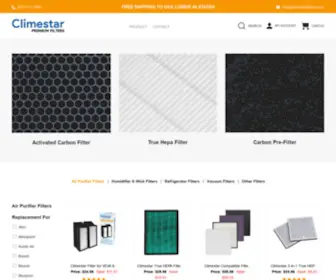 Climestarfilters.com(Air Purifier Replacement Filters) Screenshot