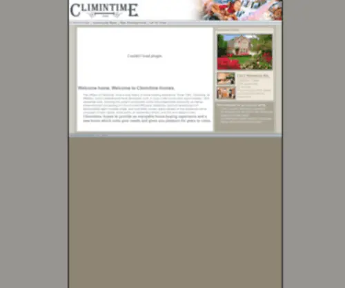 Climintimehomes.com(Climintime Homes) Screenshot