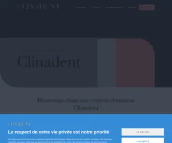 Clinadent.fr(Centres Dentaires Clinadent) Screenshot