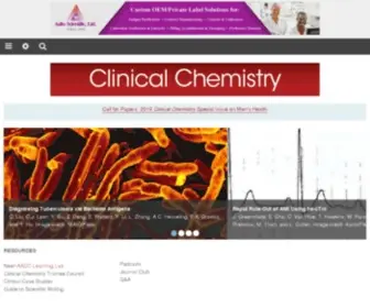 Clinchem.org(Clinical Chemistry) Screenshot