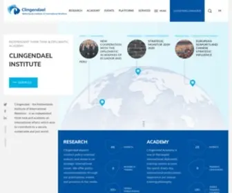 Clingendael.org(Clingendael Institute) Screenshot