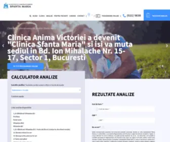 Clinica-Anima.ro(Laboratoarele SfantaMaria) Screenshot