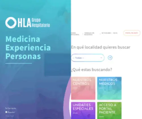 Clinica-Vistahermosa.es(Grupo Hospitalario HLA) Screenshot