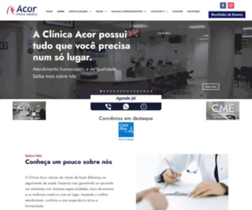 Clinicaacor.com.br(Clinicaacor) Screenshot