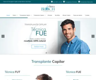 Clinicabloch.com.br(Transplante capilar sao paulo) Screenshot