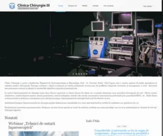 Clinicachirurgie3.ro(Clinica Chirurgie III) Screenshot