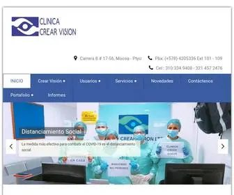 Clinicacrearvision.com.co(Clínica) Screenshot