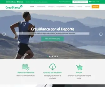 Clinicacreublanca.es(Reconocimientos Médicos en Barcelona) Screenshot