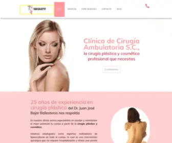 Clinicadecirugiaambulatoria.com(Cirugía plástica y cosmética en Guadalajara) Screenshot