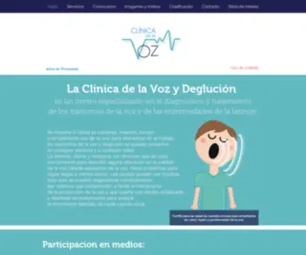 Clinicadelavoz.com(Clinica de la Voz) Screenshot