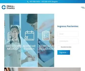 Clinicadelcountry.com(Clínicas) Screenshot