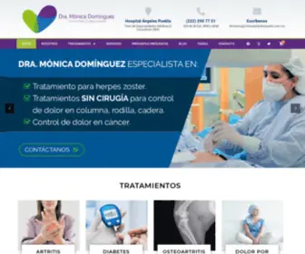 Clinicadeldolorpuebla.com.mx(Clinica del dolor Puebla) Screenshot