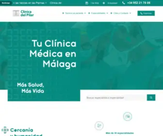 Clinicadelpilar.com(Hospital Privado de Día en Málaga) Screenshot