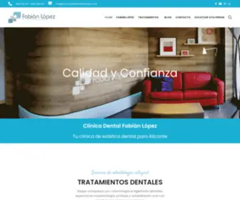 Clinicadentalfabianlopez.com(Clínica Dental Fabián López) Screenshot