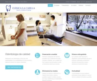 Clinicadentallacasilla.com(Clinica dental La Casilla) Screenshot