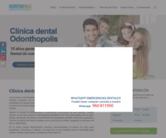 Clinicadentalodonthopolis.com(Clínica Dental Odonthopolis en Jesús María) Screenshot