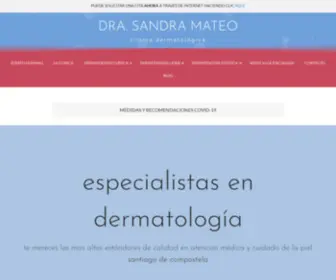 Clinicadoctoramateo.es(Clínica Dermatológica Dra) Screenshot