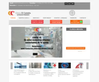 Clinicaelcastano.com.ar(Clínica) Screenshot
