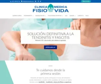 Clinicafisiovida.com(Fisioterapia definitiva para tendinitis en Madrid) Screenshot