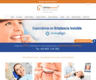 Clinicakranion.com(Dentista Alicante) Screenshot