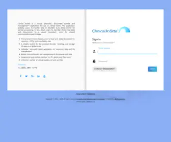 Clinical-Insite.com(Clinical InSite) Screenshot