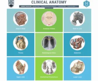 Clinicalanatomy.ca(Clinical Anatomy) Screenshot