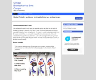 Clinicalbootcamp.net(Clinical Biomechanics Boot CampsClinical Biomechanics Boot Camps) Screenshot