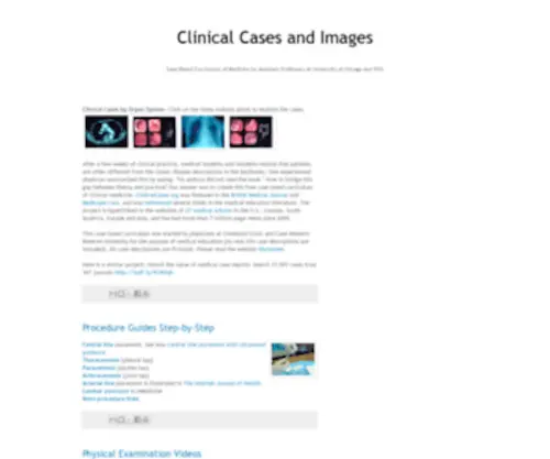 Clinicalcases.org(Clinical Cases and Images) Screenshot