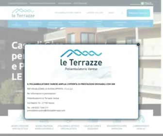 Clinicaleterrazze.com(Le Terrazze a Varese sono poliambulatorio e centro per la riabilitazione in ricovero) Screenshot