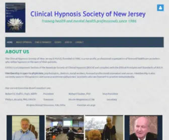 Clinicalhypnosisnj.org(Clinical Hypnosis Society of New Jersey) Screenshot