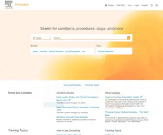 Clinicalkey.com(Clinicalkey) Screenshot
