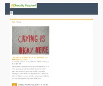 Clinicallypsyched.com(Clinical Psychology News) Screenshot