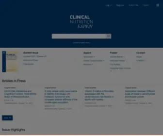 Clinicalnutritionespen.com(Clinical nutrition espen) Screenshot