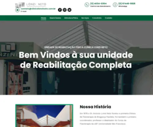 Clinicalonzineto.com.br(Clínica Lonzi Neto) Screenshot