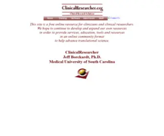 Clinicalresearcher.org(Default.html) Screenshot