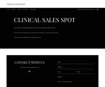 Clinicalsalesspot.com(Clinical Sales Spot) Screenshot