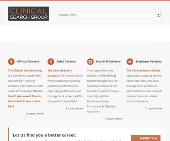 Clinicalsearchgroup.com(Medical Sales and Clinical Specialist Recruiting) Screenshot