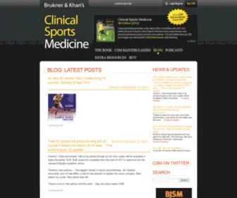 Clinicalsportsmedicine.com(Clinical Sports Medicine) Screenshot