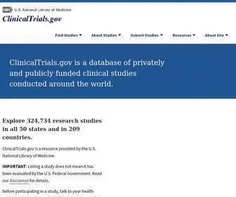 Clinicaltrials.gov(CTG Labs) Screenshot