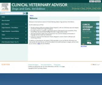 Clinicalvetadvisor3.com(Elsevier) Screenshot