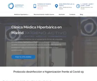 Clinicamedicahiperbarica.es(▷ Oxígeno Activo) Screenshot