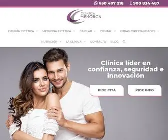 Clinicamenorca.com Screenshot