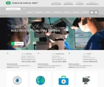 Clinicanano.com.ar(Clínica de Ojos Dr) Screenshot
