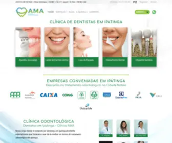 Clinicaodontoama.com.br(Dentista em Ipatinga) Screenshot