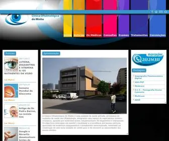 Clinicaoftalminho.pt(Clínica) Screenshot