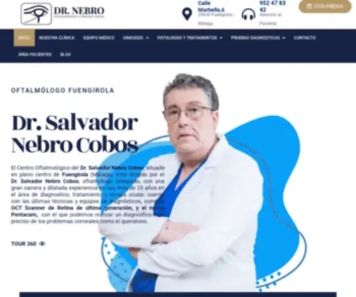 Clinicaoftalmologicanebro.com(Oftalmólogo Fuengirola) Screenshot