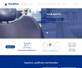 Clinicapardinas.com(Clínica Médico Dental Pardiñas) Screenshot