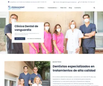 Clinicapermadent.es(Estética dental Madrid) Screenshot