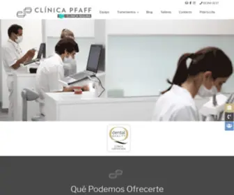 Clinicapfaff.es(Clínica Dental en Barcelona) Screenshot