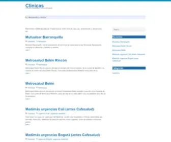 Clinicas.com.co(Clínicas) Screenshot